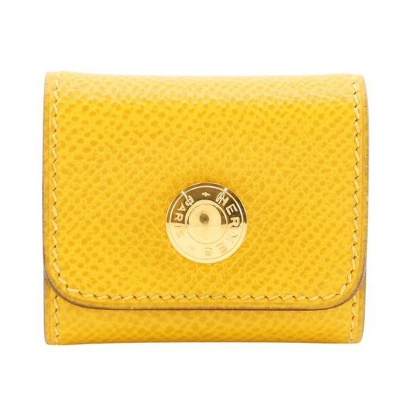 Hermes Handbags - Hermes Post-it Case Sticky Note Leather Yellow